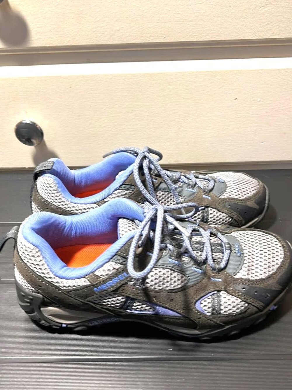 Merrell Sable Rock Women’s Trail Running Shoes Gray/Blue (Size 8.5)